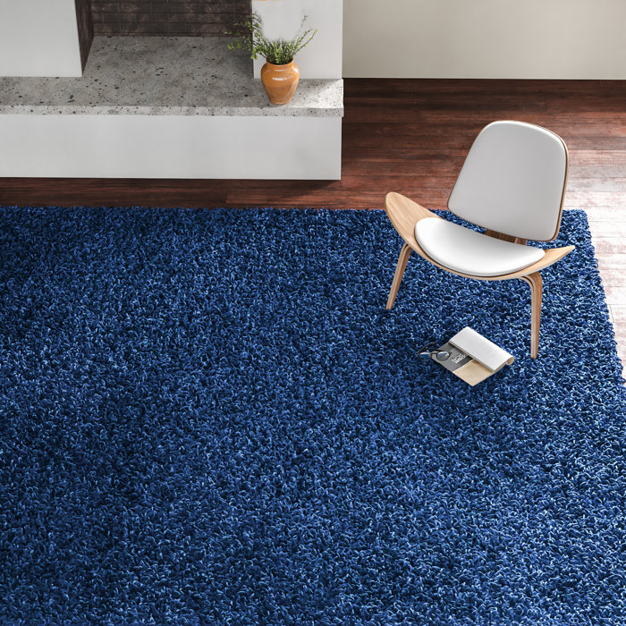 Andover Mills™ Marcy Performance Sapphire Blue Rug & Reviews Wayfair